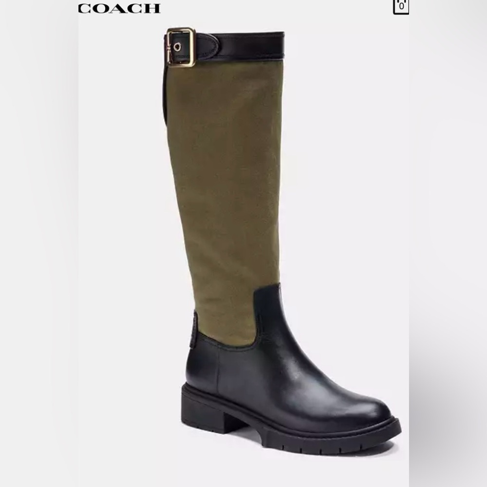 Coach Leigh Twill Boots